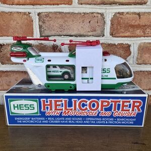 HESS HELICOPTER WITH MOTORCYCLE AND CRUISER